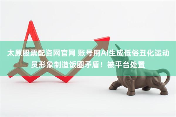 太原股票配资网官网 账号用AI生成低俗丑化运动员形象制造饭圈矛盾！被平台处置