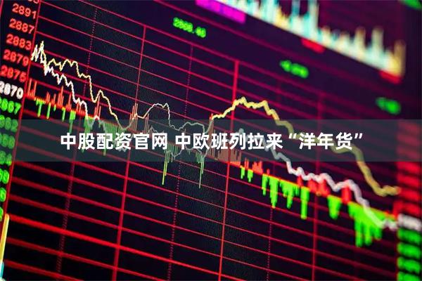 中股配资官网 中欧班列拉来“洋年货”